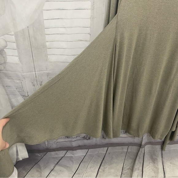 Ralph Lauren Sz 10 Green Tie-Waist Short Casual Mini Dress Long Sleeve Pullover - Picture 6 of 15